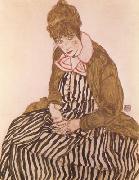 Egon Schiele Edith Schiele,Seated (mk12) USA oil painting reproduction